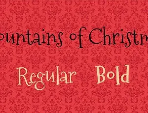 Mountains of Christmas Family font