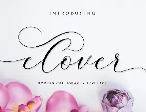 Clover Calligraphy font