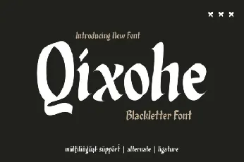 Qixohe font