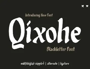 Qixohe font