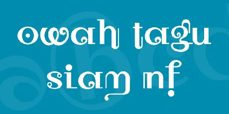 Owah Tagu Siam NF font