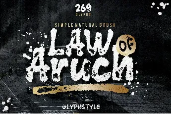 law_OF_ARUCH font