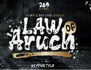 law_OF_ARUCH font