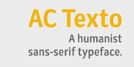 AC Texto Sans Serif font