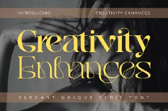 Creativity Enhances font