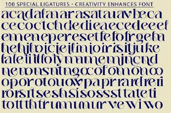 Creativity Enhances font