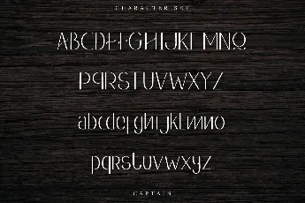 Captain font