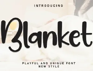 Blanket Display font