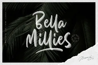 Bella Millies Script font