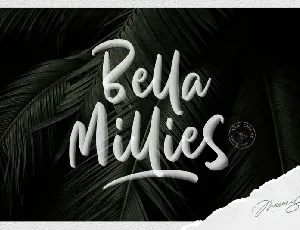 Bella Millies Script font