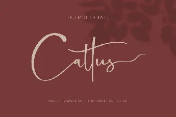 Cattus Script font