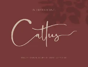 Cattus Script font