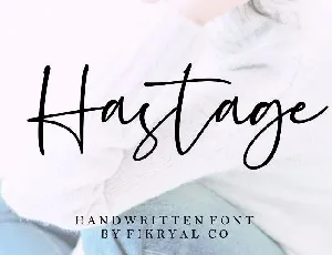 Hastage Handwritten font