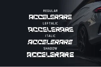 ACCELERARE Demo font