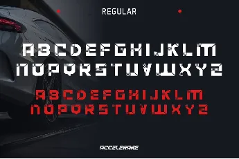 ACCELERARE Demo font