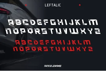 ACCELERARE Demo font