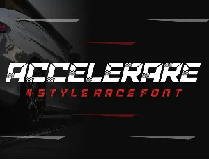 ACCELERARE Demo font