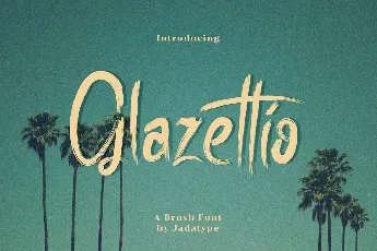 Glazettio font