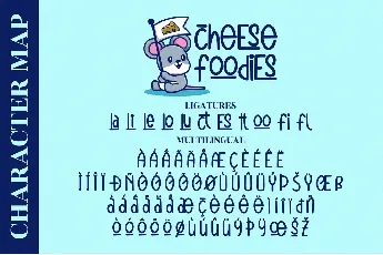 cheese foodies font