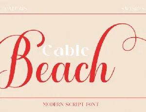 Cable beach font