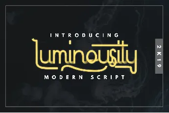 Luminousity FREE font