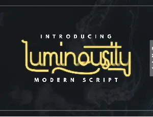 Luminousity FREE font