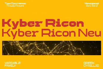 Kyber Ricon Demo font