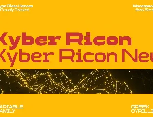 Kyber Ricon Demo font