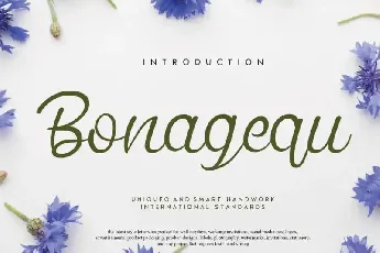 Bonagequ Script font