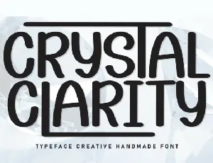 Crystal Clarity Display font