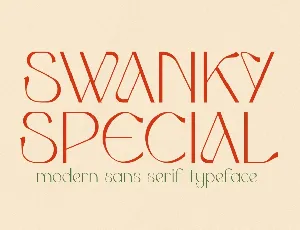 Swanky Special font