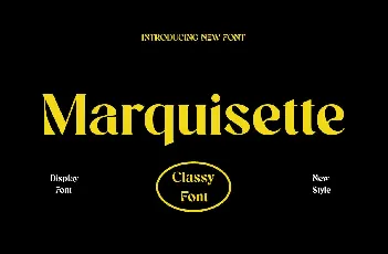 Marquisette font