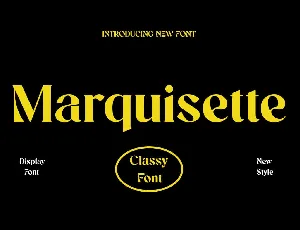 Marquisette font