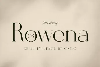 CS Rowena font