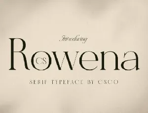 CS Rowena font