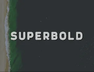 Superbold font