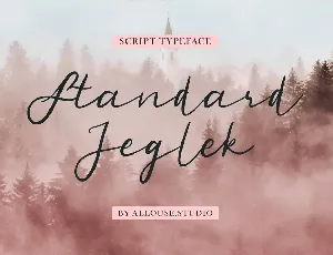 Standard Jeglek Demo Version font