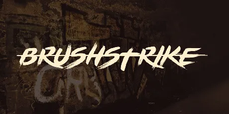 BRUSHSTRIKE font