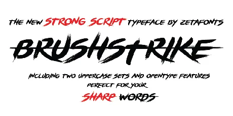 BRUSHSTRIKE font