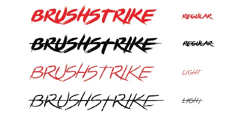 BRUSHSTRIKE font