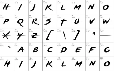 BRUSHSTRIKE font