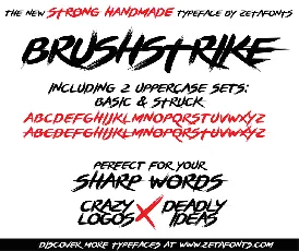 BRUSHSTRIKE font