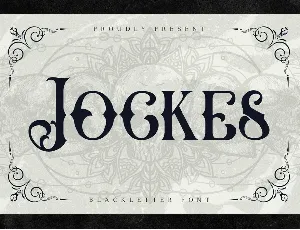 Jockes font