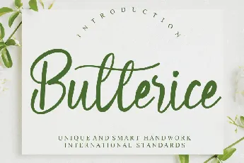 Butterice Script font