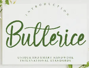 Butterice Script font