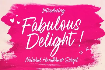 Fabulous Delight font