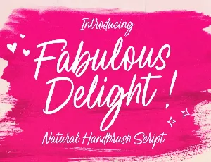 Fabulous Delight font