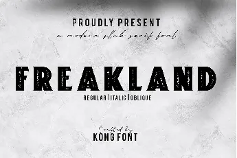 Freakland font