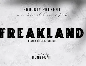 Freakland font