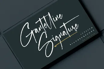 Gantelline Signature font